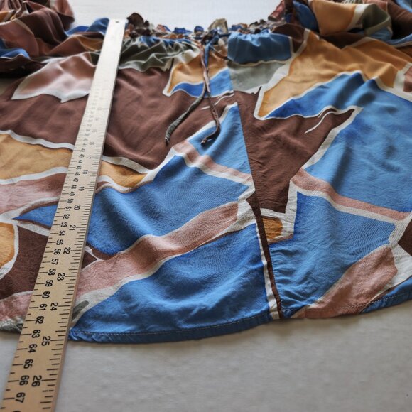 ❤️ 4/$20 Perch Blu Pepper Do It All top Women's 2XL Abstract peasant Keyhole tie - Picture 7 of 16